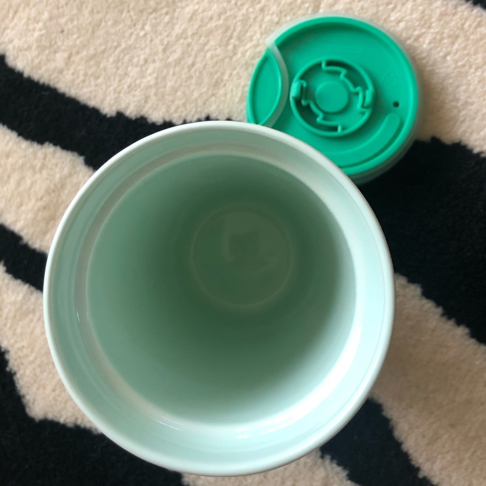 Starbucks 2022 Teal Blue Green Gold Metallic Siren Mermaid Ceramic 12oz Tumbler - Picture 7 of 9